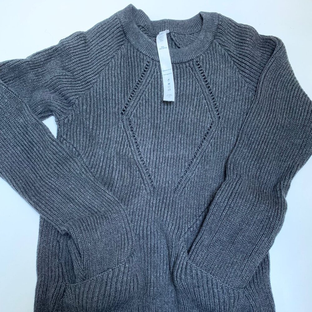 Lululemon Grey Cotton Sweater